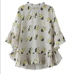 Floral Ruffle Top